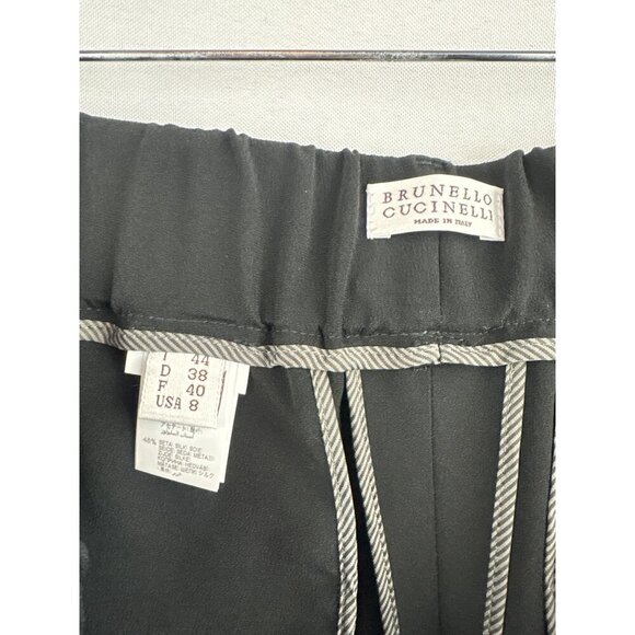 Women’s Brunello Cucinelli Size 8 Black Slacks - Picture 5 of 6